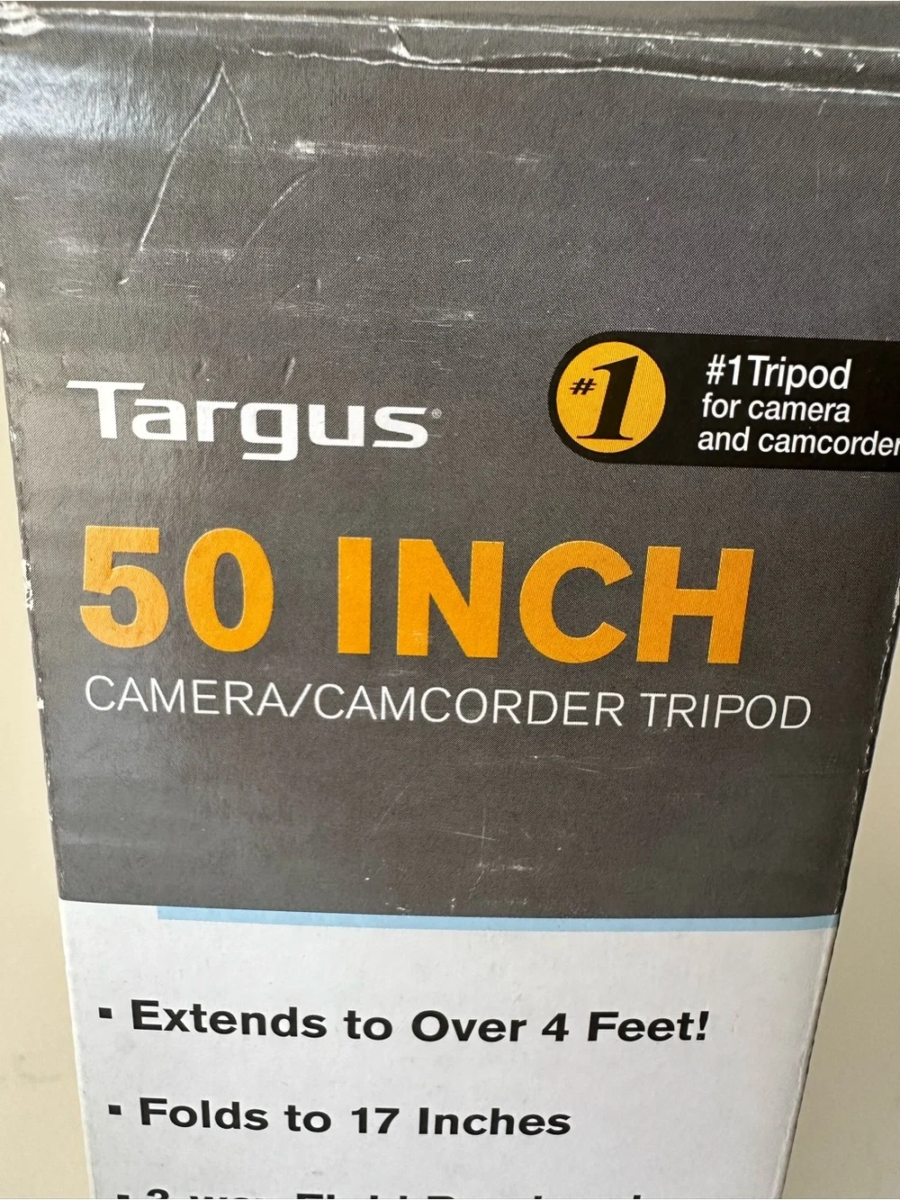 Targus Silver and Black 50-Inch Camera Tripod with Pan Handle